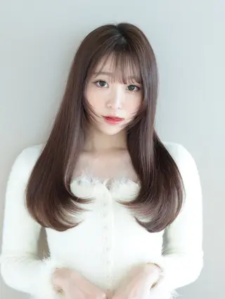 ロング Nanako。/韓国 ハッシュカットのヘアスタイル