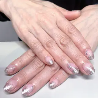 ネイル kazane長さだし フィルイン持ち込みのネイルデザイン