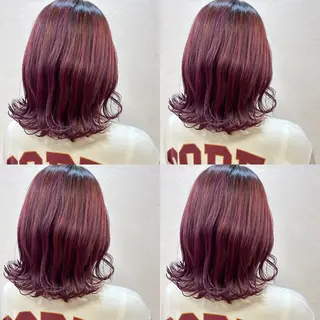 ミディアム 河口 友里のヘアスタイル