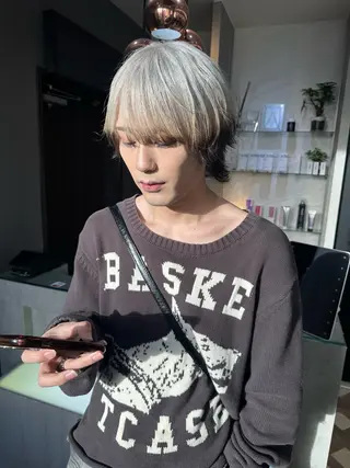 ショート カラー メンズ AYAKASA 暖色カラー/レイヤーのヘアスタイル