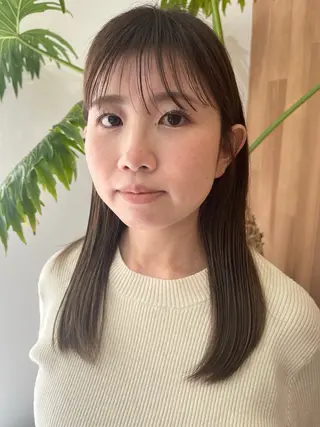 ミディアム カラー 村田 萌のヘアスタイル