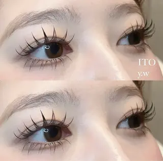 マツエク・マツパ ITO  渡邉柚花 /束感/眉毛のマツエク・マツパデザイン