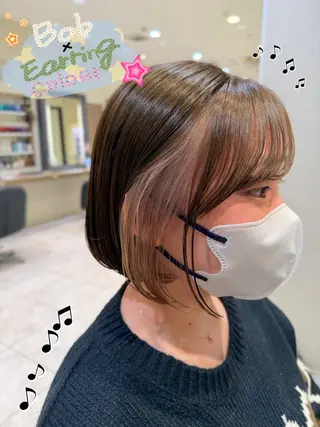 ミディアム カラー さら艶レイヤーカット 🩶Suzuneのヘアスタイル