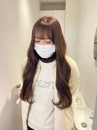 ロング アレンジ/ブラウン カラー HARU🕯のヘアスタイル
