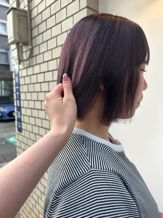 ショート ボブ/暖色/透明 感カラー/Sachiのヘアスタイル