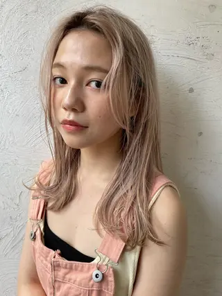 ミディアム カラー お任せヘア☘️☘️ 及川渚のヘアスタイル