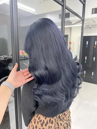 ロング カラー 髪質改善/堀江 ケアカラーtoshiのヘアスタイル