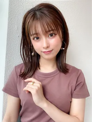 ミディアム カラー ☺︎ Naomiのヘアスタイル