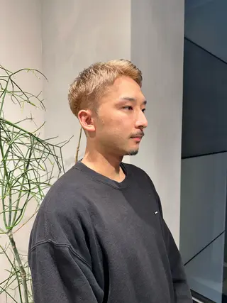 ショート カラー メンズ 渋谷レイヤーカット/ 暖色艶カラー🩵高橋のヘアスタイル