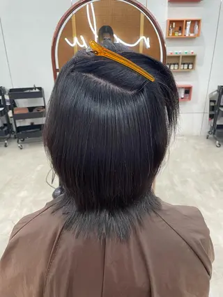 ミディアム 鶴井 美空のヘアスタイル