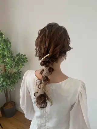 ロング ヘアアレンジ Mikazuki オーナーTeradaのマツエク・マツパデザイン