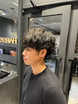 ショート パーマ メンズ 川島 穂乃香のヘアスタイル