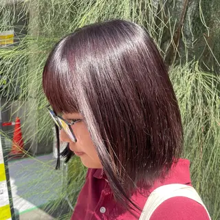 ミディアム カラー sawaka🪽レイ ヤー/酸性ストレートのヘアスタイル