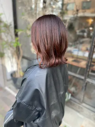 ミディアム カラー 日高 香織のヘアスタイル