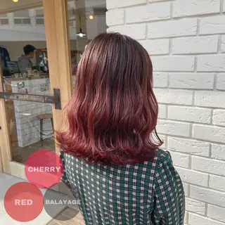 セミロング カラー 韓国|ミルクティ momoeのヘアスタイル
