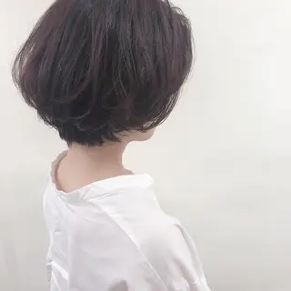 ショート カラー ボブ/パーマ 古家 佑真のヘアスタイル