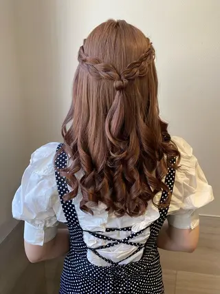 ロング ヘアアレンジ 喜多良 綾花のマツエク・マツパデザイン