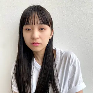 ロング ブリーチなし 暖色カラー/井上あいのヘアスタイル