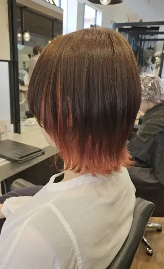 カラー ミディアム 関口 友菜のヘアスタイル