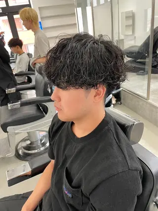 ショート カラー パーマ ヘアアレンジ メンズ 亀井隆汰/メンズ専門 パーマ特化美容師のヘアスタイル