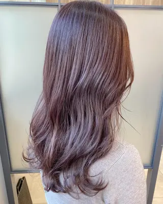 セミロング カラー 【透明感、艶髪】西村 有司のヘアスタイル