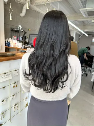 ロング カラー 八谷 将平のヘアスタイル