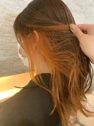 カラー ✄折橋 彩花🐶🍑のヘアスタイル