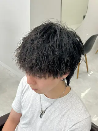 セミロング パーマ メンズ 🏁メンズパーマ/ RYOYAのヘアスタイル