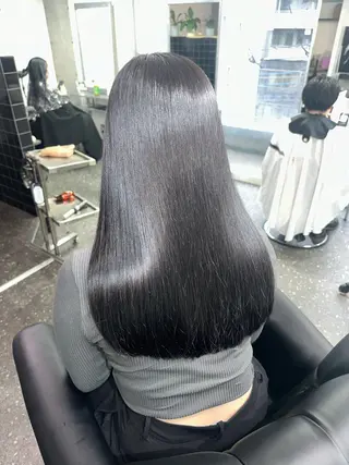 ロング カラー パーマ 髪質改善⭐️縮毛矯正 中野⭐️Rinaのヘアスタイル