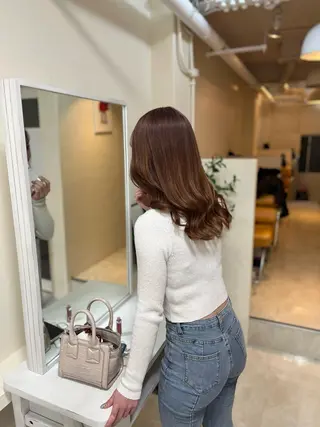 セミロング カラー ヘアアレンジ メンズ キッズ ネイル マツエク・マツパ アイブロウ 🧡可愛い色落ち🧡 ハイトーン特化🧡のヘアスタイル