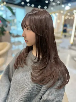 ロング カラー Akane レイヤー/艶カラーのヘアスタイル