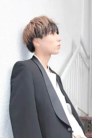 ミディアム カラー パーマ ヘアアレンジ メンズ 【公式】amble luxe池袋東口🩷のヘアスタイル