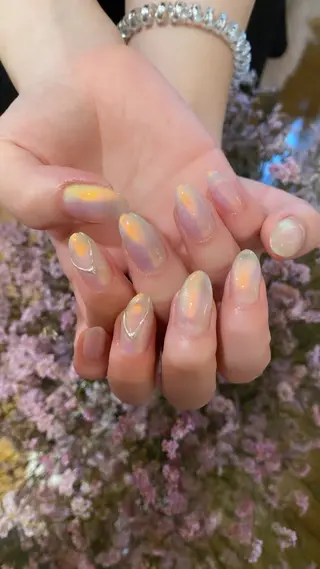 ネイル crystal ⭐︎ colorのネイルデザイン