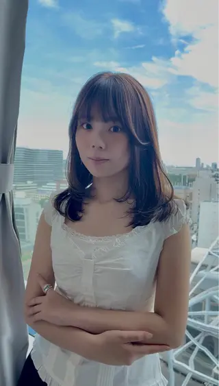ミディアム 似合わせ×透明感カラ ーなら🎀マリアのヘアスタイル