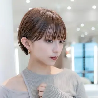 ショート カラー 田中航平/渋谷ボブ/ レイヤーボブのヘアスタイル