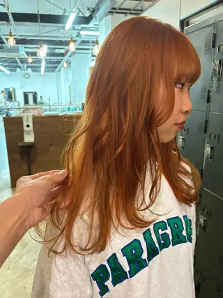 ロング yuma/ブリーチ なし/透明感/暖色のヘアスタイル