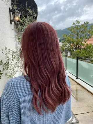 ロング カラー 鵜飼 真伍のヘアスタイル