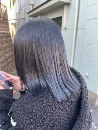 カラー ダブルスキルエクステ /羽エクステ白石宇由のヘアスタイル