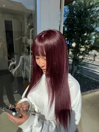 ロング カラー 堀越 美羽のヘアスタイル