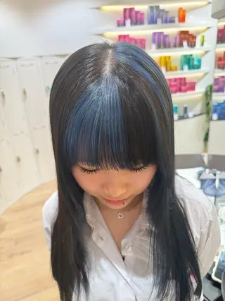 ロング カラー ハッシュカット/ ブリーチ/アスナのヘアスタイル