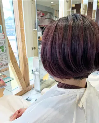 ショート カラー ✨長岡市韓国レイヤー /髪質改善/山下竣介のヘアスタイル
