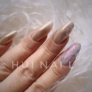 ミディアム めぐみのネイルサロン スタッフ練習のネイルデザイン