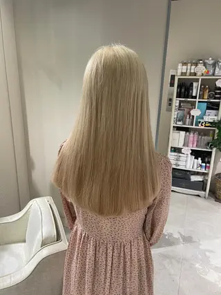 ロング カラー ムラ修正.ブリーチ エクステ🤍アミルのヘアスタイル
