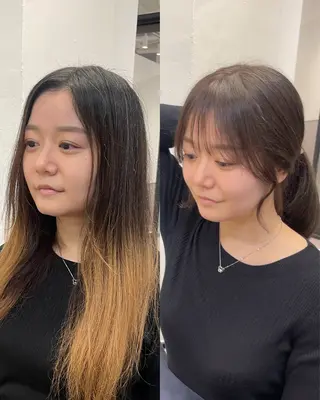 ロング カラー ヘアアレンジ レイヤーカット/ 田中 しょうのヘアスタイル