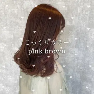 セミロング カラー 【完全個室】髪質改善 暖色カラー/山崎唯奈のヘアスタイル
