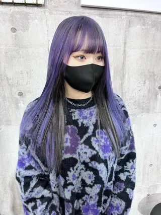 ロング カラー SHURI❤️🔥 中/韓mix ♡のヘアスタイル