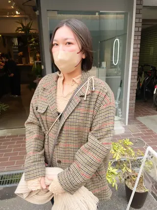 ショート カラー パーマ 前田 陽南子のヘアスタイル