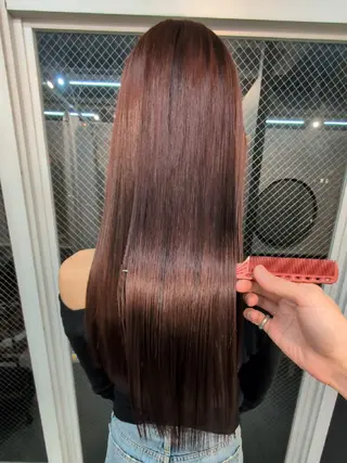 ロング パーマ 髪質改善.縮毛矯正 ×韓国ヘアyukiのヘアスタイル