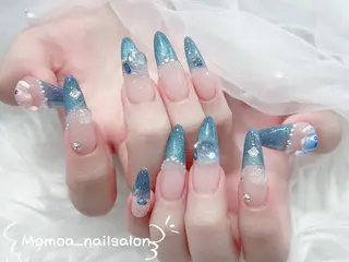 ネイル MoMoA Nail ネイル長さ出し専門店のネイルデザイン