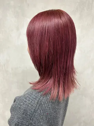 ミディアム カラー ウプ🦋marina takeuchiのヘアスタイル